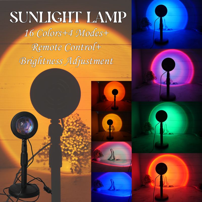 Sunset Lamp Projector 16 Color Changing Light with Remote Control